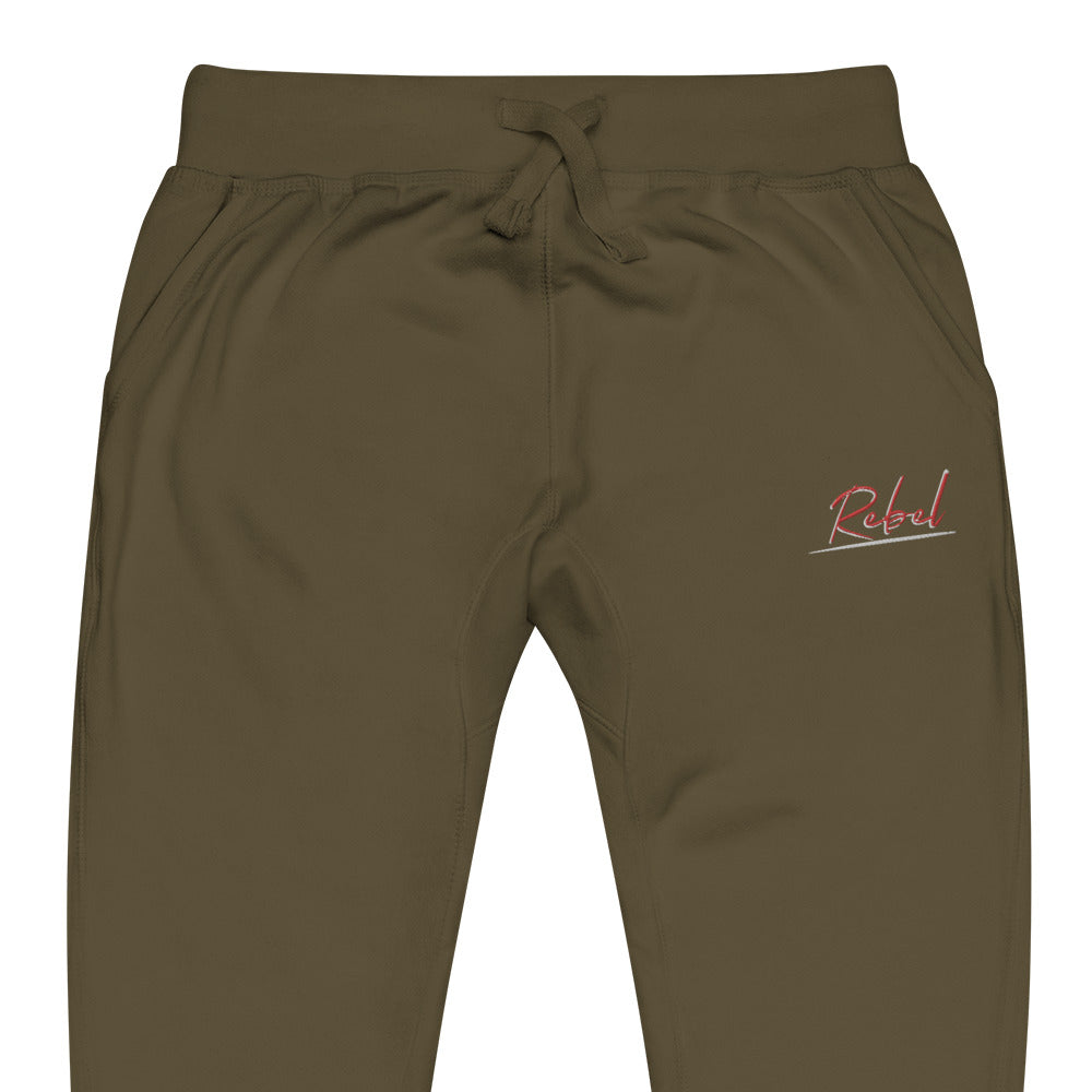 Rebel Unisex Fleece Sweatpants
