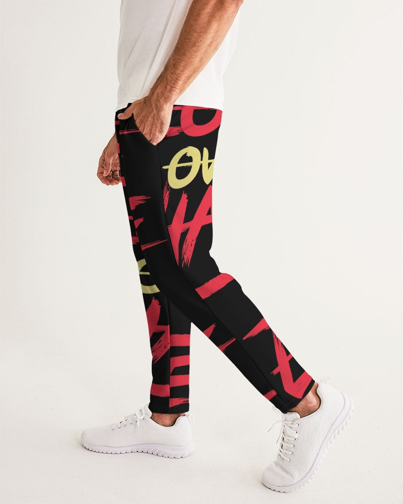 LOVE OVER HATE COLLECTION Men's Slim Fit Athletic Joggers