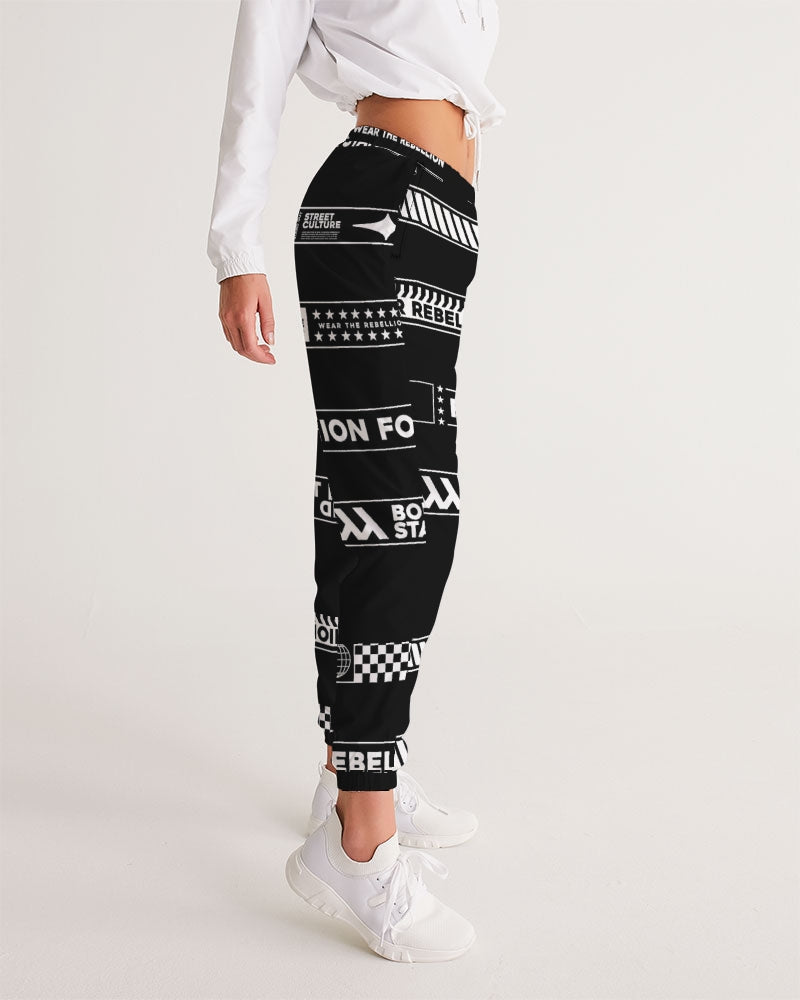 BORN TO STAND OUT Women's All-Over Print Track Pants