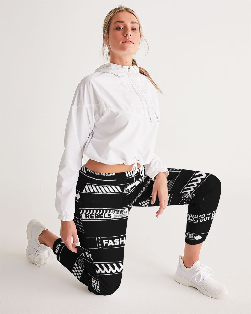 BORN TO STAND OUT Women's All-Over Print Track Pants
