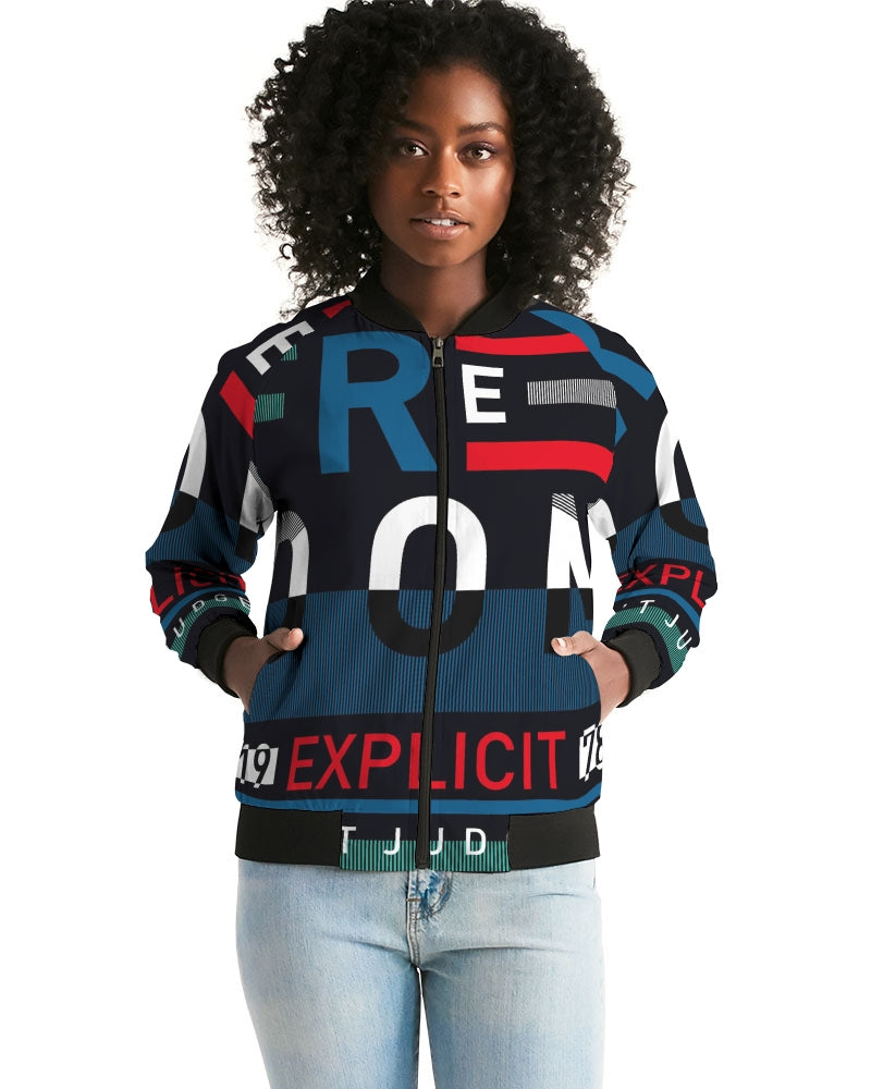 Freedom Collection Women's Athleisure Bomber Jacket