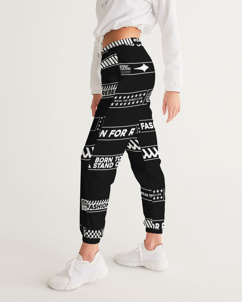 BORN TO STAND OUT Women's All-Over Print Track Pants