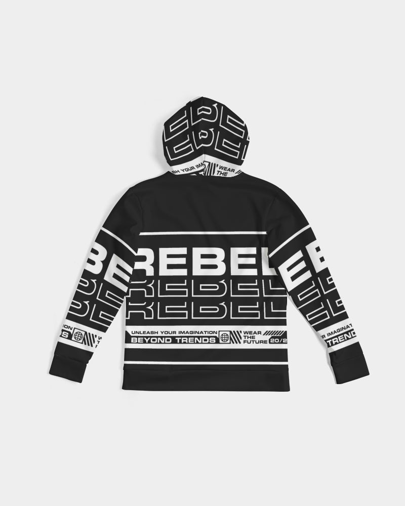 REBEL BEYOND TRENDS Men's All-Over Print Hoodie