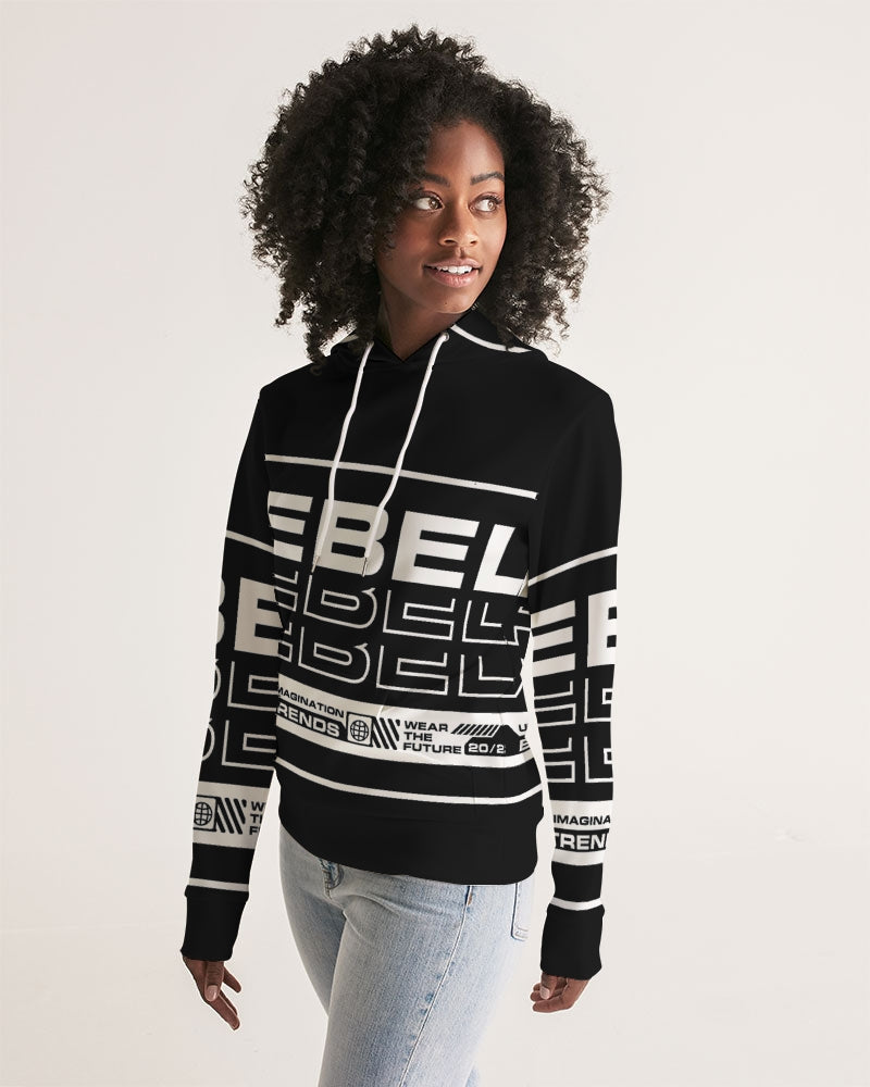 REBEL BEYOND TRENDS Women's All-Over Print Hoodie