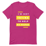 Help Da Peepas Yellow Accent Unisex T-Shirt