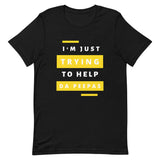 Help Da Peepas Yellow Accent Unisex T-Shirt
