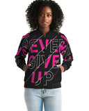 NEVER GIVE UP COLLECTION Women's Bomber Jacket