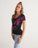 NEVER GIVE UP COLLECTION Women's V-Neck Tee