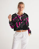 NEVER GIVE UP COLLECTION Women's Cropped Windbreaker