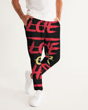 LOVE OVER HATE COLLECTION Men's Slim Fit Athletic Joggers