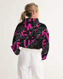 NEVER GIVE UP COLLECTION Women's Cropped Windbreaker