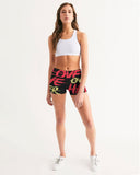 LOVE OVER HATE COLLECTION Women's Mid-Rise Yoga Shorts