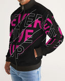 NEVER GIVE UP COLLECTION Men's Stripe-Sleeve Track Jacket