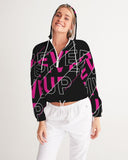 NEVER GIVE UP COLLECTION Women's Cropped Windbreaker