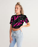 NEVER GIVE UP COLLECTION Women's Twist-Front Cropped Tee