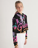 THE GROOVY COLLECTION Women's Cropped Hoodie