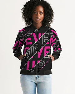 NEVER GIVE UP COLLECTION Women's Bomber Jacket