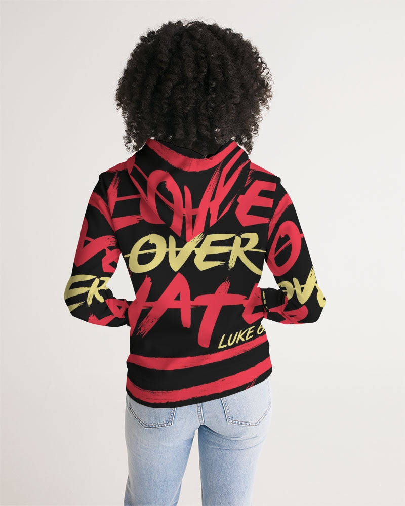 LOVE OVER HATE COLLECTION Women's Athleisure Hoodie